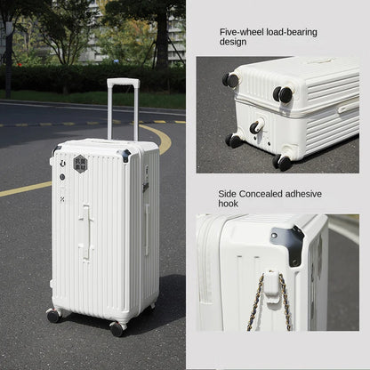 Suitcase 30" Large Capacity Luggage Men and Women Universal Five-wheeled Password Trolley Case Student Travel Luggage carrier