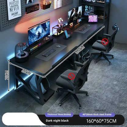 Modern Double Computer Desks Home Desktop E-sports Gaming Table Bedroom Simple Desk Student Study Tables Office Furniture N