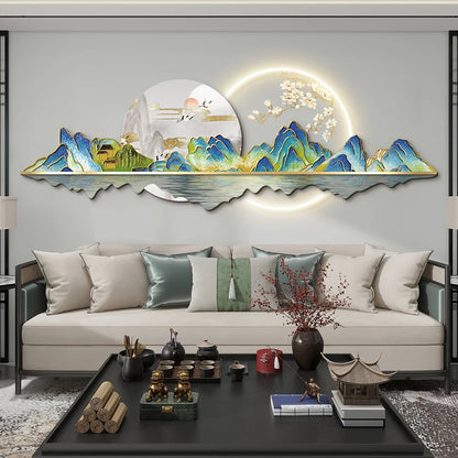 Chinese Style Led Clock Wall Luxury High Quality Romantic Creative Fashion Clock Wall Living Room Reloj De Pared Decoration