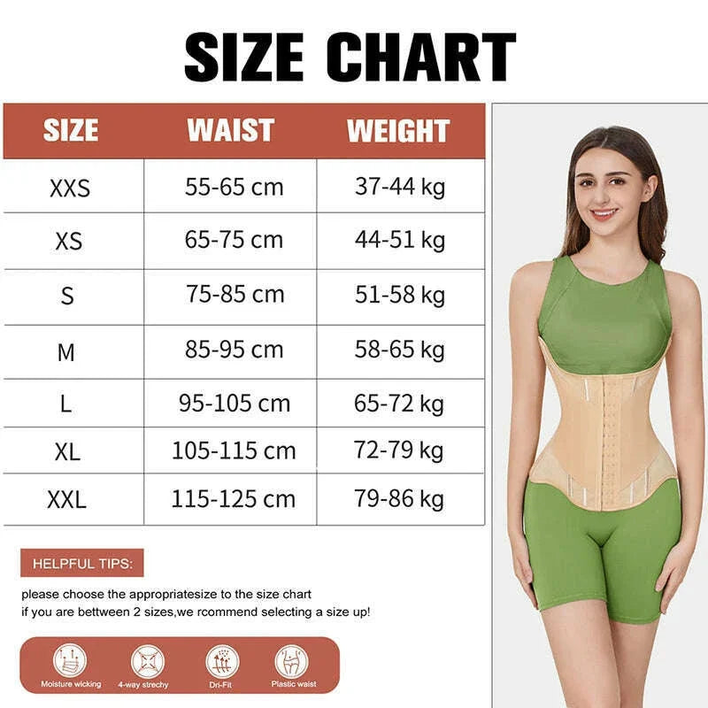 MiiOW U-shaped Waist Trainer Corset Women Shapers Breast Lifted Waist Trainer Steel Bone Slimming Breathable Women's Shapewear