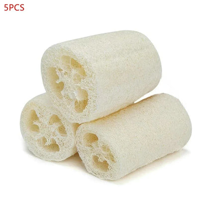 5PCS/10PCS Shower Sponge Scrubber Natural Loofah Luffa Scrubber Kitchen Clean Dish Rag