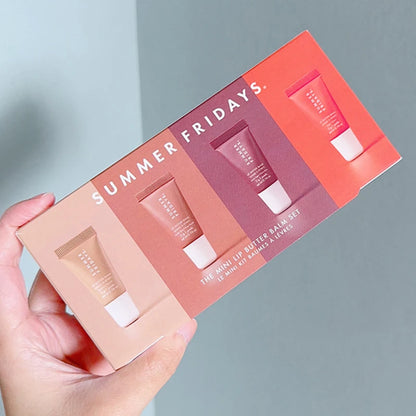 Summer Fridays Lip Balm Moisturizing Mirror Lip Gloss Lip Vanilla Pink Sugar Coffee Cake Smell Lipstick Transparent Oil Makeup