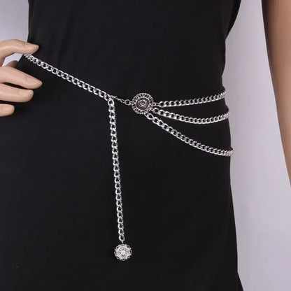 2025 Punk Hip Hop Waist Chain Vintage Waist Belly Jewelry Sexy Bikini Beach Multilayer Belt Chain with Long Tassel Coin...