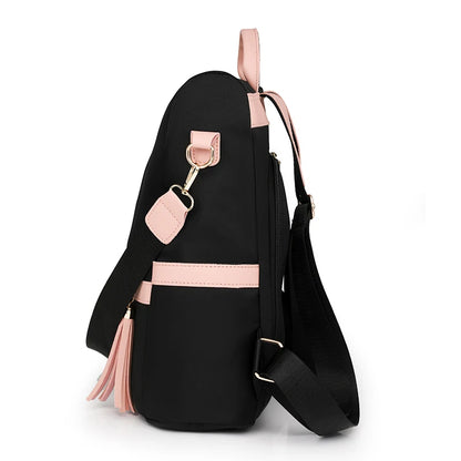 Fashion Anti-theft nylon Backpack Women Casual Waterproof School Bags for Teenage Multi-Function Shoulder Bags Travel Rucksack