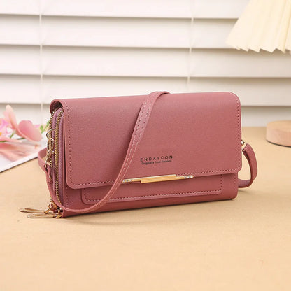 2024 New Women's Wallet Korean Multifunctional Shoulder Bag Mid-length Clutch Coin Purse