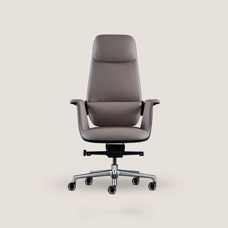 Wendy Italian Minimalist Chair Leather Boss Study Computer Office Comfortable Chair President Swivel Cowhide Chaisse Furniture - Kimlud