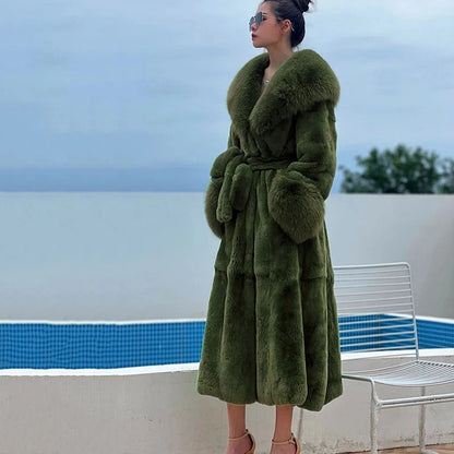 2024 Long Mink Coats Women Fur Coats Winter Outwear Faux Fur Jacket Female Long Sleeve Ladies Casual Oversize Fur Coat Parkas