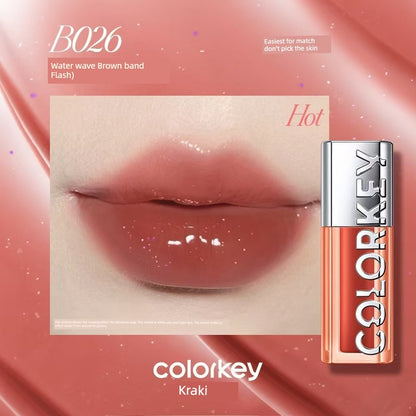 Colorkey Kelaqi Water Wave Lip Essence Lip Gloss Lip Gloss Mirror Lip Lacquer Water Light Lip Gloss Nourishing Lipstick