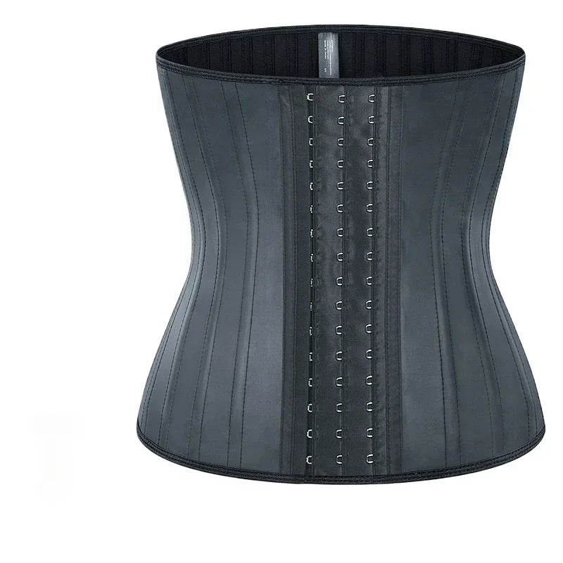 25 bones Waist Trainer Corset Latex Body Shapewear Women Tummy Shaper Belly Sheath Sllimming Belt Modeling Strap Weight Loss