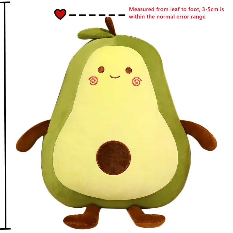 50-100CM Giant Avocado Stuffed Plush Toy Filled Doll Fruit Cushion Pillow Soft Plush Doll Toy Child Baby Girl Birthday Gift