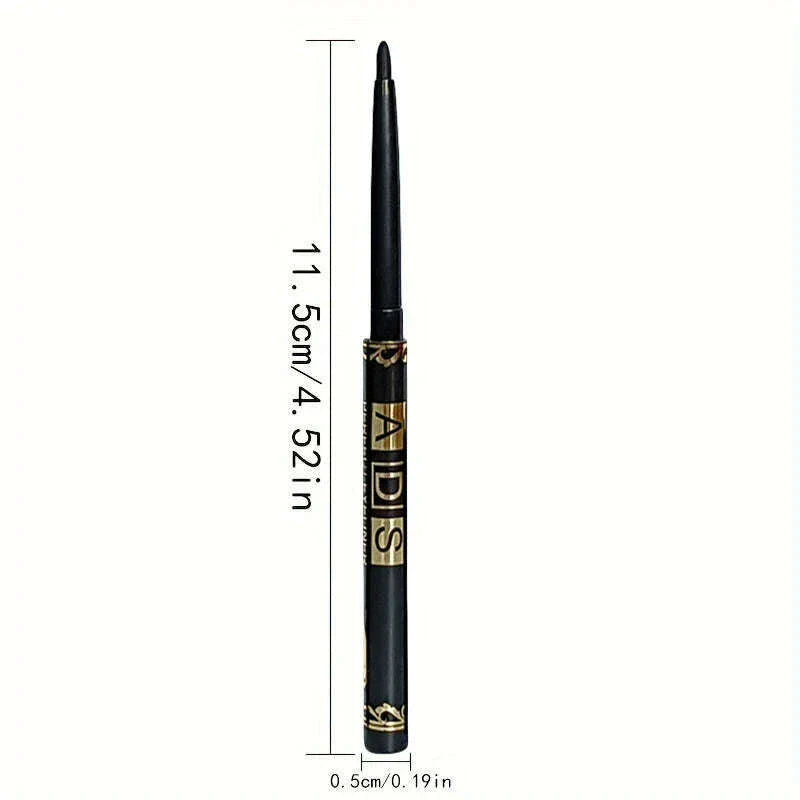 3pcs Black Eyeliner Pencils -Waterproof, Sweatproof & Smudge-Proofwith Easy Twist Application for Flawless Eye Makeup