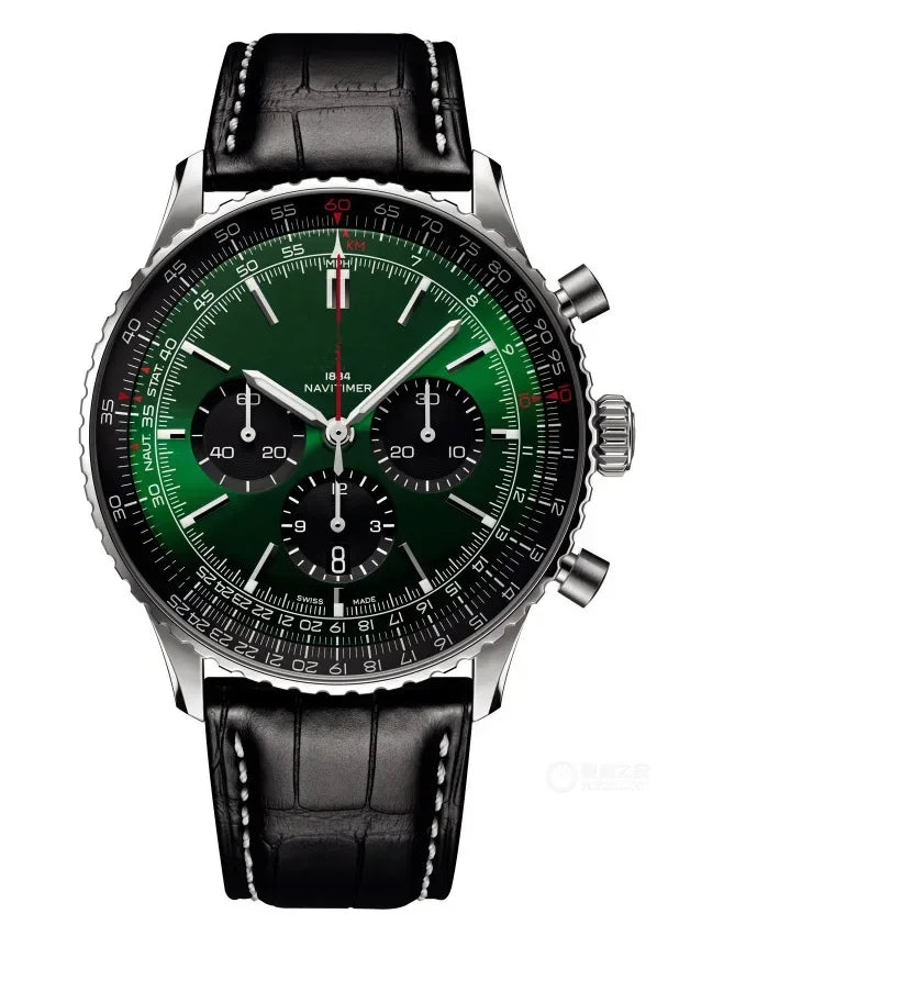 2025 Original Brand Men Watches Classic Multifunction Stainless Steel Automatic Date Watch Business Chronograph Quartz Watch