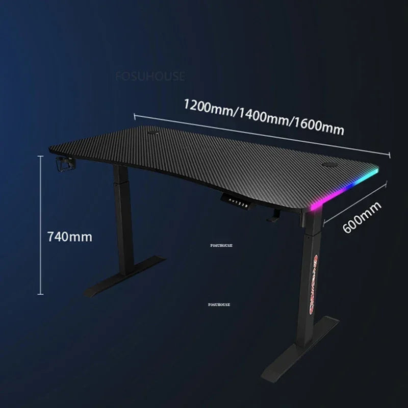 Upscale Lifting Mesa Gamer Computer Desks Simple Manmade Board Gaming Desk Light Luxury Household Bedroom E-sports Gaming Table
