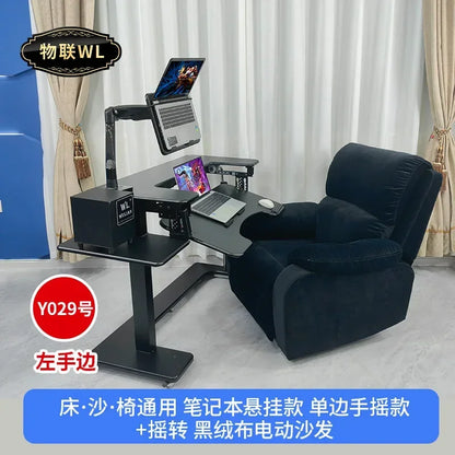 Computer desk bed notebook desktop computer desk bedside table lifting table lazy table cockpit suspension bracket - Kimlud