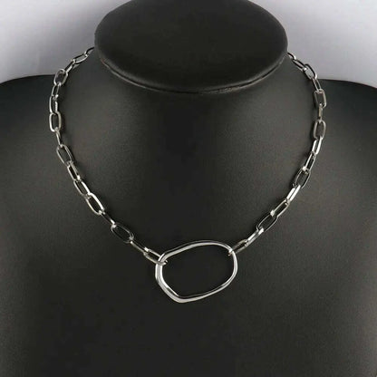 316L Stainless Steel Necklace For Women Choker Necklace Heart Clavicle Chain Necklaces Charm Heart Pendant Necklace Jewelry Gift