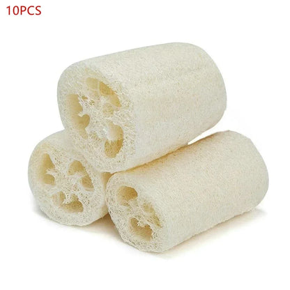 5PCS/10PCS Shower Sponge Scrubber Natural Loofah Luffa Scrubber Kitchen Clean Dish Rag