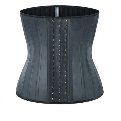 25 bones Waist Trainer Corset Latex Body Shapewear Women Tummy Shaper Belly Sheath Sllimming Belt Modeling Strap Weight Loss