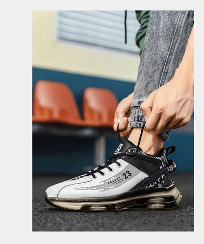 New Mens Sneakers Breathable Versatile Sport Casual Shoes Comfy Non Slip Durable Shoes Outdoor Activities High Top Running Shoe