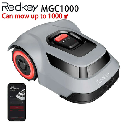 C-TOF Robotic Lawn Mower Redkey MGC800 MGC1000 Lawn Mower Robot Cable Break Detection Climbing 45% App Control Automatic Cutting