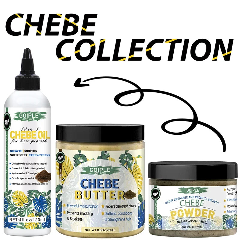 GOIPLE Chebe Butter Deep Nourishes Repair Damaged Anti Hair Loss Breakage Hair Growth Oil Mask For Hair Growth Treatment