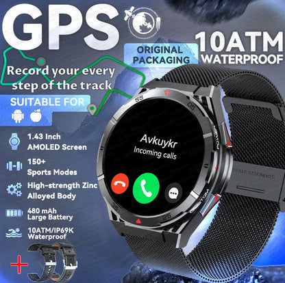 2025 New for HUAWEI Original Premium GPS SmartWatch Ultra HD AMOLED Display Built-in GPS BT Call 10ATM Waterproof Smart Bracelet