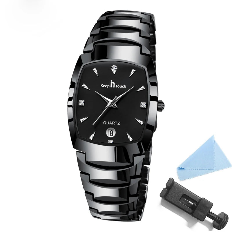 Luxury Watch For Men Business Fashion Quartz Wristwatches Classic Stainless Steel Waterproof Male Date Clock Relogios Masculino