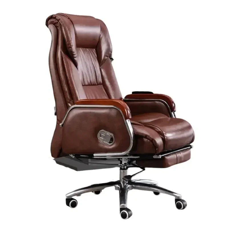 Retro Executive Leather Chair Armchairs Editor Choises Fashion Aluminium Office Chair Working Relax Silla Escritorio |...
