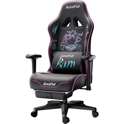 AutoFull C3 Gaming Chair, Ergonomic Wingless Cushion Computer Chair,PU Leather Racing Style Office Chair with Lumbar Support Pil - Kimlud