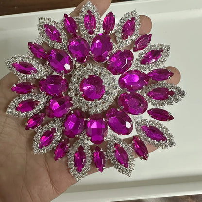 1PCS rhinestone round crystal jewelry wedding appliques for dresses | Kimlud Budget Friendly Dress