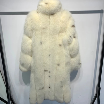 GO BALLISTIC YA Ladies Natural Fur Coat Long 100% Natural Fur Winter Clothing