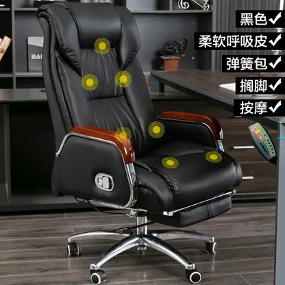 Retro Executive Leather Chair Armchairs Editor Choises Fashion Aluminium Office Chair Working Relax Silla Escritorio |...