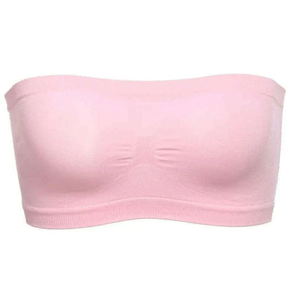 Women Sexy Lingerie Lace Seamless Tube Top Breathable Strapless Bandeau Bra Underwear Without Pad Sleep Underwear Sports Bra