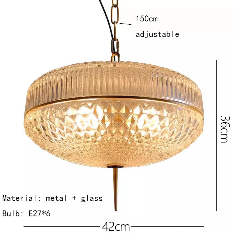 Champagne Glass Pendant Light Creative Hanging Lamp 3000K Gold Metal For Hotel Parlor Dining Room Bedroom - Kimlud