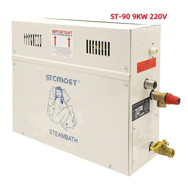 4.5/6/7/8/9KW Sauna Spa Steam Generator For Home Steam Shower with Digital Controller Sauna Room SPA Steam Bath Machine
