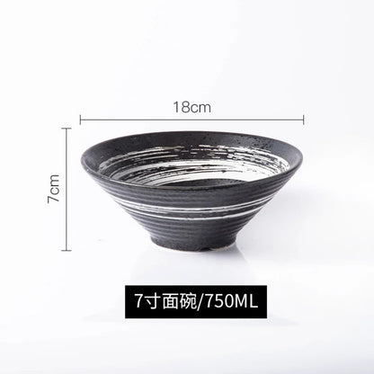 Ramen Bowl Japanese Tableware Noodle Ceramic Soup Tableware | Kimlud Premium Table