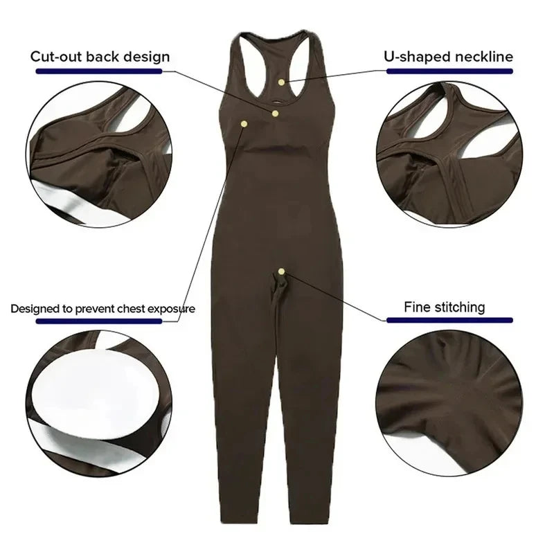 Sexy Yoga Jumpsuit Fitness Sports Overalls Gym Clothing Set Yoga Wear Pilates Workout Clothes for Women Outfit push-up Tracksuit