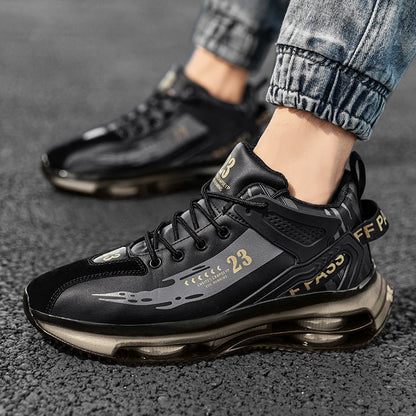 New Mens Sneakers Breathable Versatile Sport Casual Shoes Comfy Non Slip Durable Shoes Outdoor Activities High Top Running Shoe