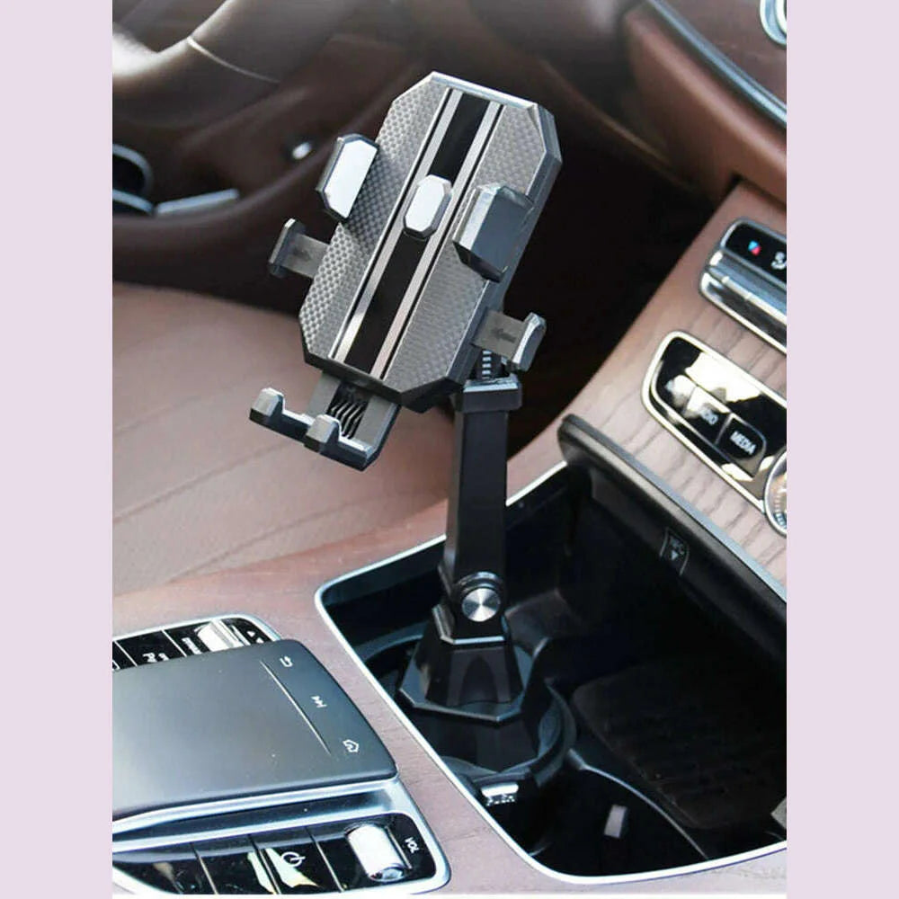 Adjustable Car Cup Holder Cellphone Mount Stand Universal Car Water Cup Holder Mobile Cell Phone Bracket Support For Iphone 13