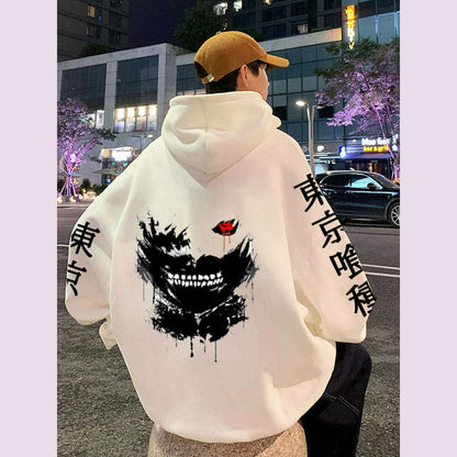 Anime Hoodie Mens Fashion Warm Sweatshirt Graphical Printed Hip Hop Hoodies Casual Streetwear Spring Autumn New Hoody