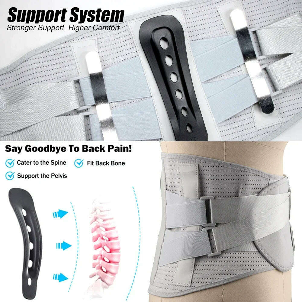 Back Brace for Lower Back Pain, Immediate Pain Relief From Sciatica, Herniated Disc,Scoliosis, Decompression Lumbar Support Belt