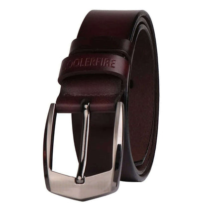 Coolerfire men high quality genuine leather belt luxury designer belts men cowskin fashion Strap male Jeans for man cowboy HQ043