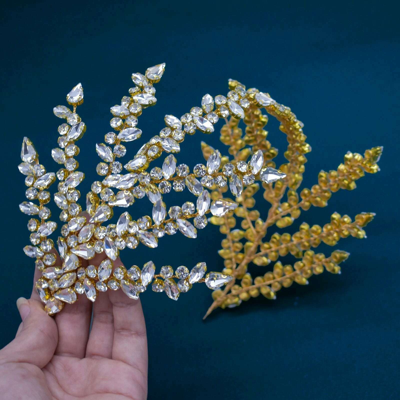 DZ090 Wedding Tiaras and Crowns Crystal Bridal Hair Accessories Party Hair Band Gift Rhinestone Headbands for Women Headdress