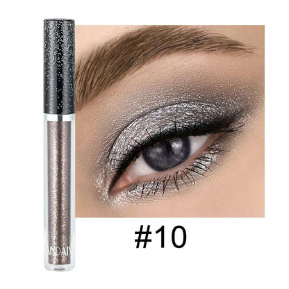 HANDAIYAN Liquid Eyeshadow Metallic Diamond Shiny Eye Liner Pen Giltter Eyeshadow Palette Lasting Shimmer Brighten Cosmetics