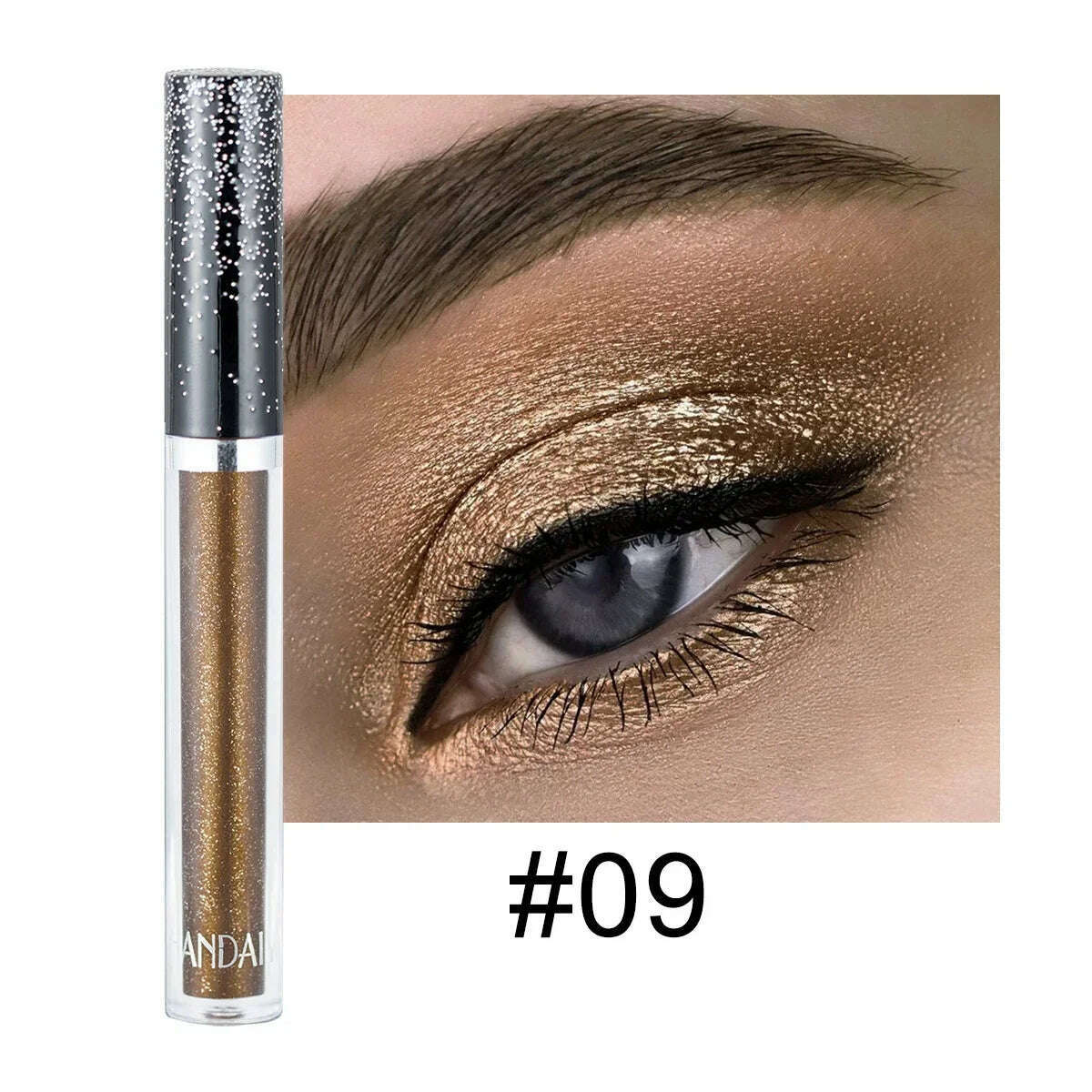 HANDAIYAN Liquid Eyeshadow Metallic Diamond Shiny Eye Liner Pen Giltter Eyeshadow Palette Lasting Shimmer Brighten Cosmetics