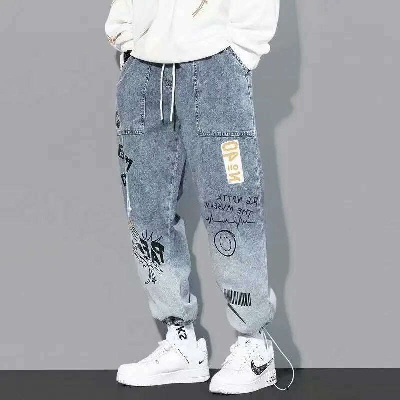 High quality Fashion Men's Cargo pants Hip Hop Trend Streetwear Jogging Pants Men Casual Elastic Waist Men Clothing Trousers