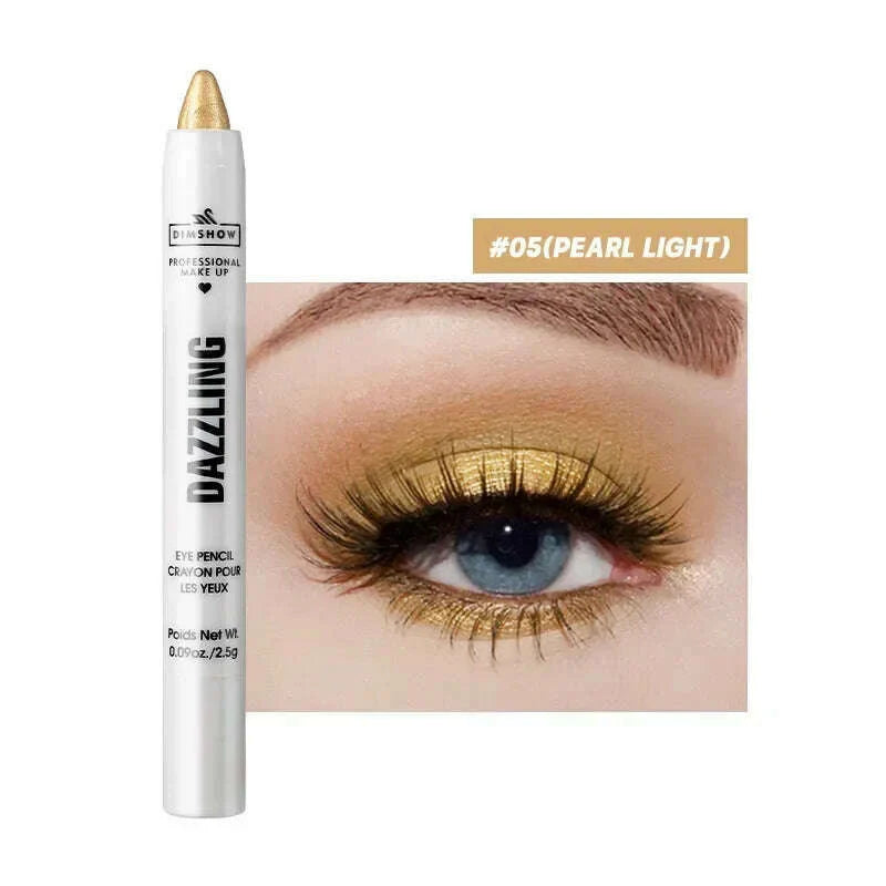 Highlighter Eyeshadow Pencil Waterproof Glitter Matte Nude Eye Shadow Lying Silkworm Makeup Pigment Cosmetics White Eyeliner Pen