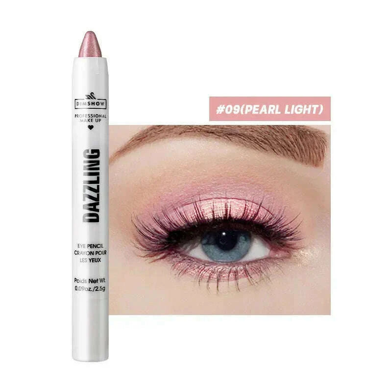 Highlighter Eyeshadow Pencil Waterproof Glitter Matte Nude Eye Shadow Lying Silkworm Makeup Pigment Cosmetics White Eyeliner Pen