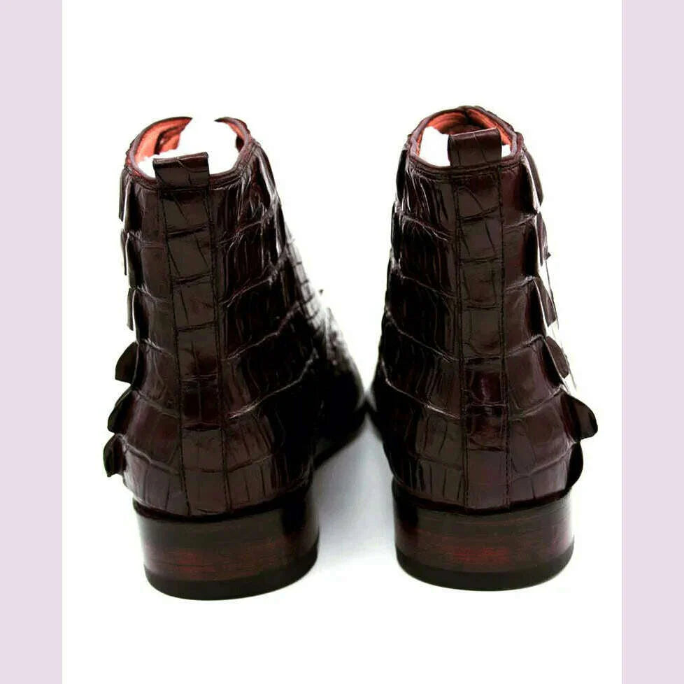 hulangzhishi men boots  Pure manual  Short boots  male shoes