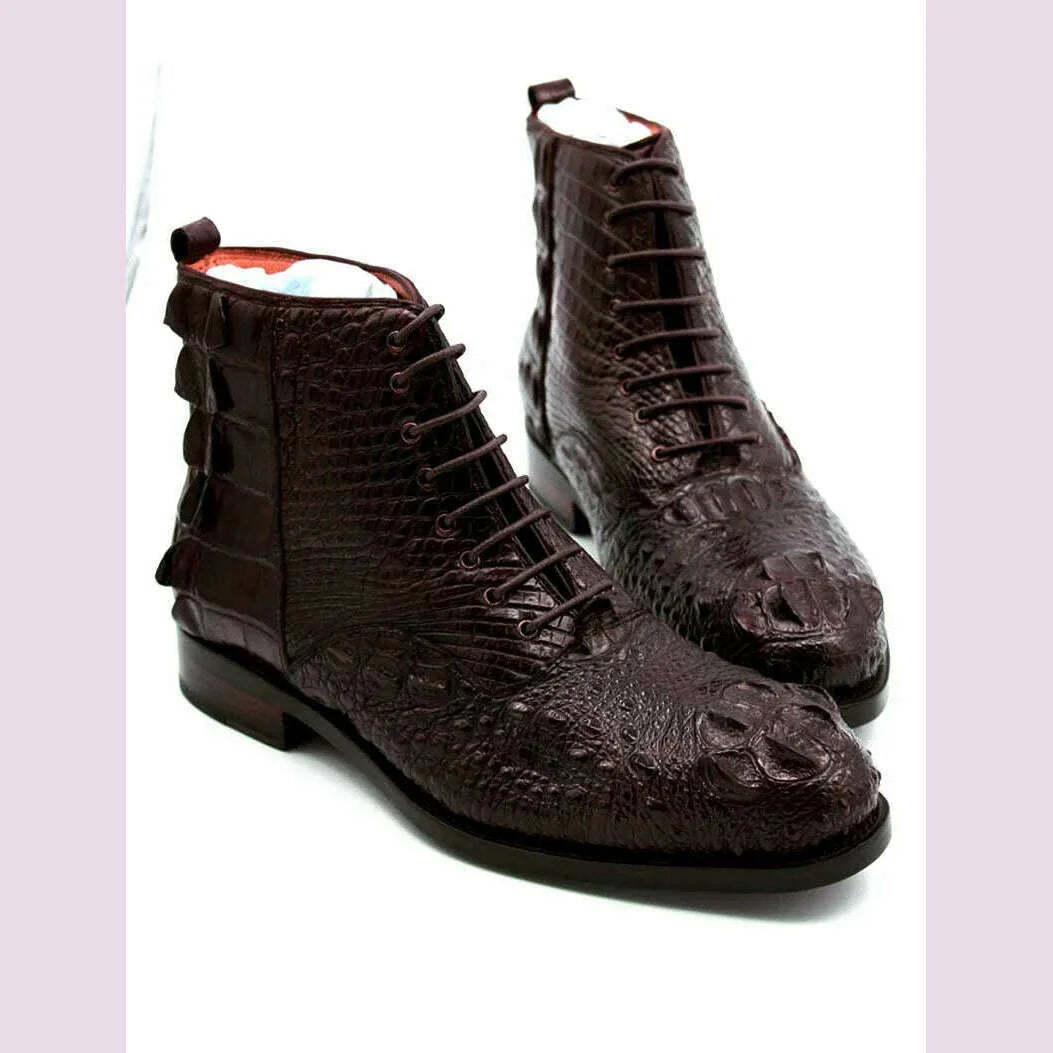 hulangzhishi men boots  Pure manual  Short boots  male shoes