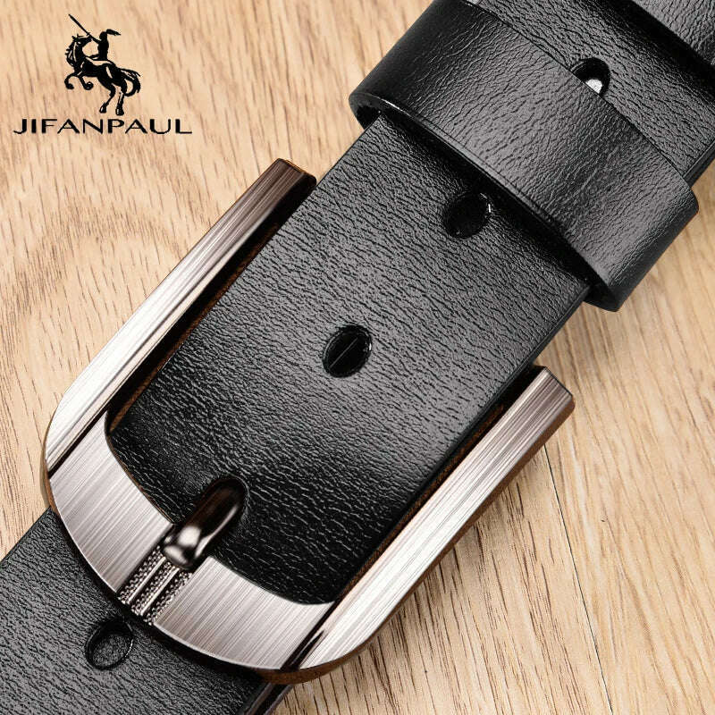 Leather For Men High Quality Buckle Jeans Cowskin Casual Belts Business Cowboy Waistband Male Fashion Designer